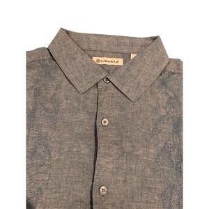 Cubavera Men's summer Linen Blend Dusty Blue Large